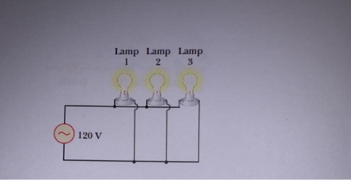 Solved Figure Below Shows Three Lamps Connected To A 120-V | Chegg.com