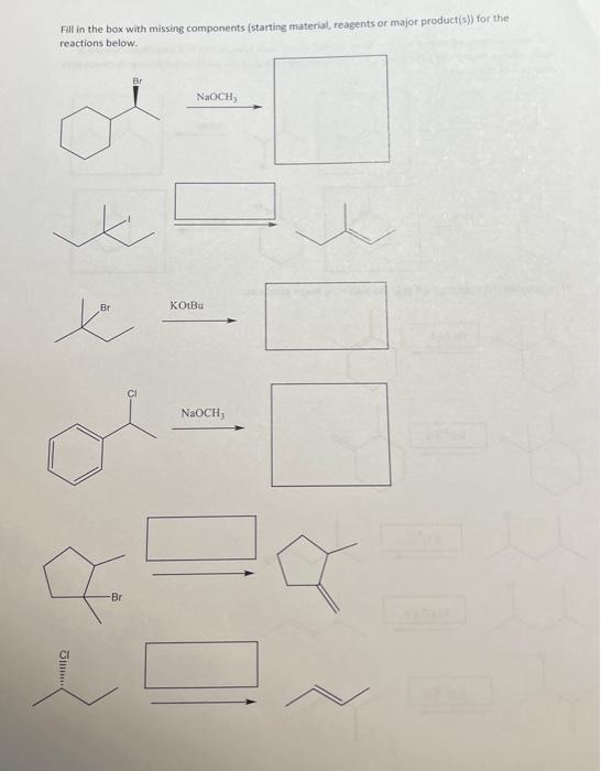 Solved Fill in the box with missing components (starting | Chegg.com