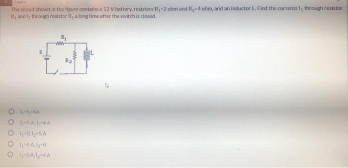 Solved The circuit shown in the figure contains a 12 V | Chegg.com