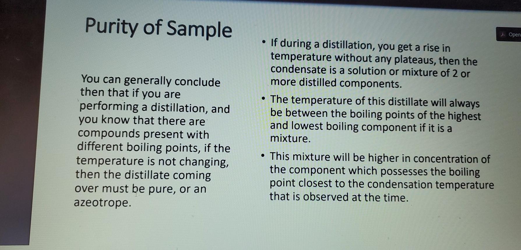 Solved 1. When running a fractional distillation of ethanol