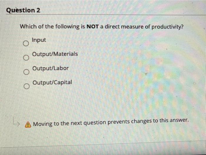 Solved Question 2 Which of the following is NOT a direct | Chegg.com