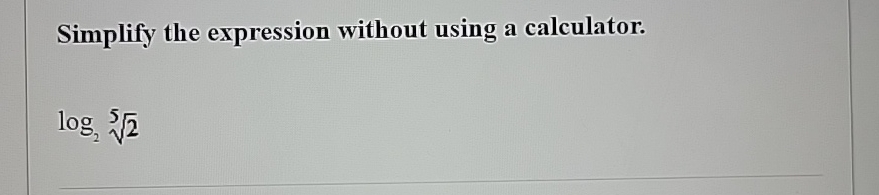 Solved Simplify the expression without using a | Chegg.com