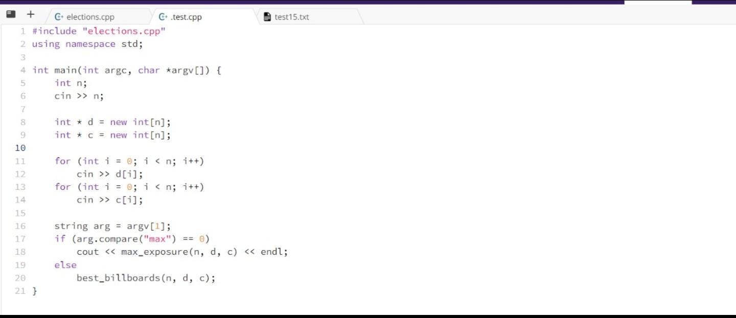 Solved Q2. Election Billboards This is a hypothetical | Chegg.com