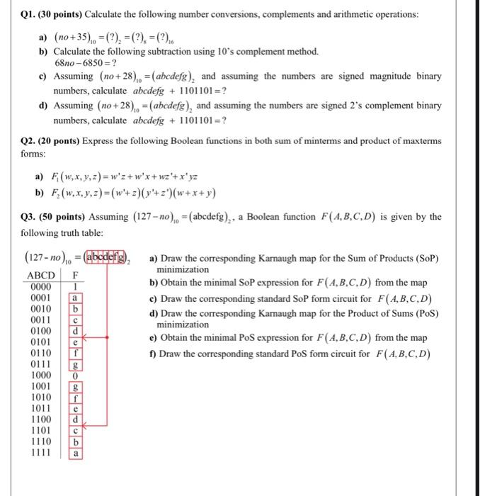 Solved Q1. (30 points) Calculate the following number | Chegg.com