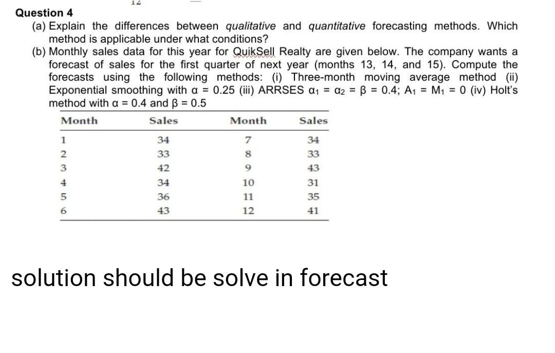 Solved Question 4 (a) Explain the differences between | Chegg.com