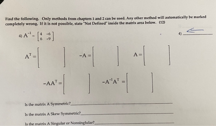 Solved Find the following. Only methods from chapters 1 and | Chegg.com