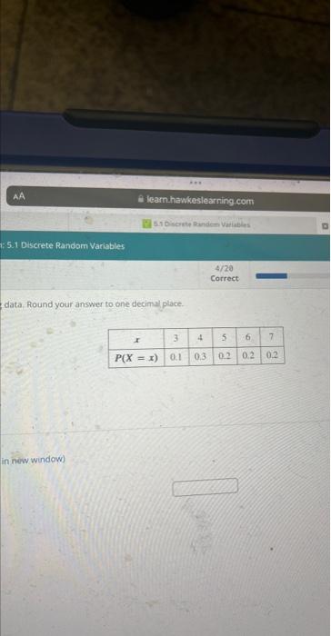 data. Round your answer to one decimal place. | Chegg.com
