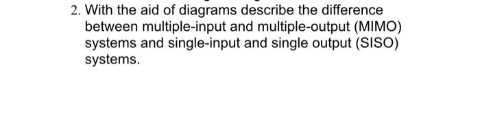 Solved 2. With the aid of diagrams describe the difference | Chegg.com