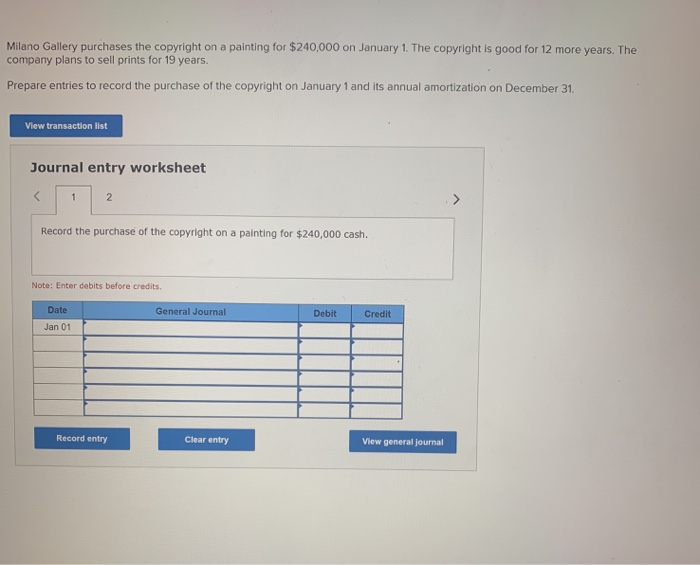 Solved Milano Gallery purchases the copyright on a painting | Chegg.com