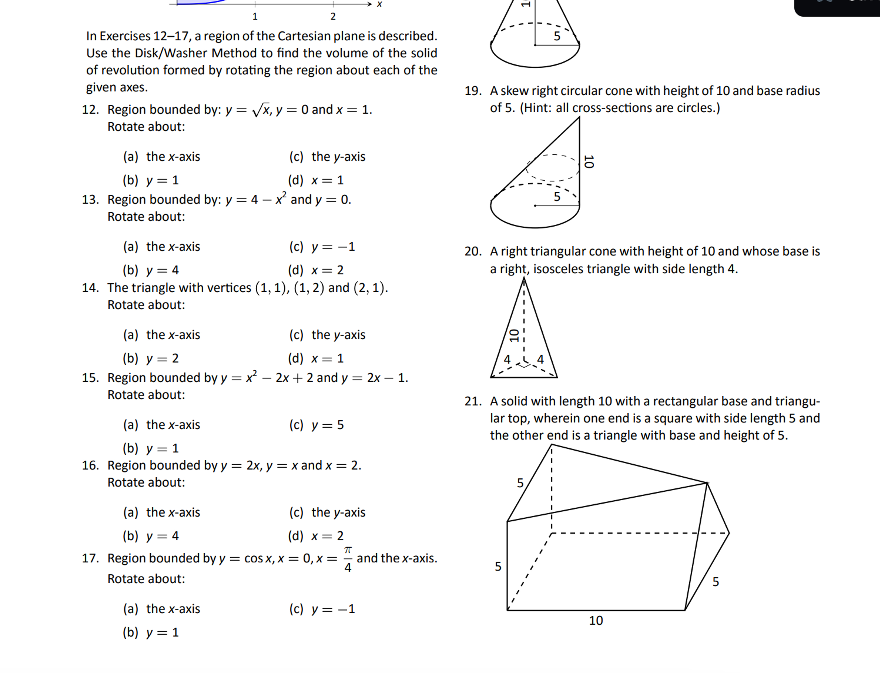 Region Construction Math Solved In Exercises 12-17, a region of the Cartesian plane | Chegg.com