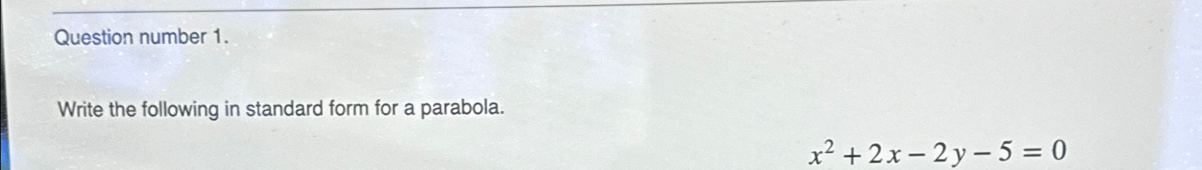 Solved Write the following in standard form for a | Chegg.com