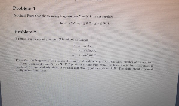 Solved Problem 1 (5 points) Prove that the following | Chegg.com
