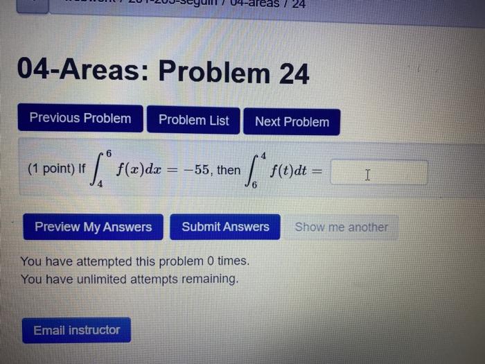 Solved 24 04 Areas Problem 24 Previous Problem Problem L Chegg Com