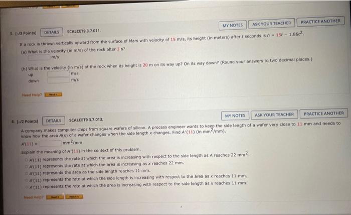 Solved If a rock is thrown vertically upward from the | Chegg.com