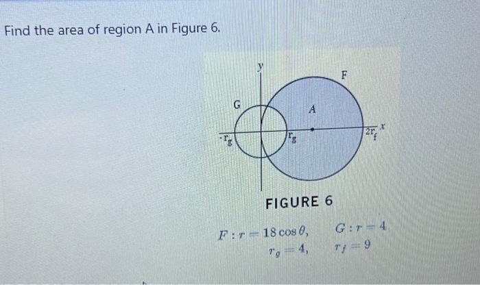 find the area of region