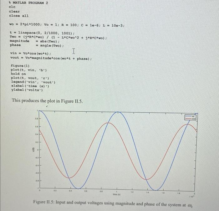 Solved Problem 1 Modify MATLAB PROGRAM 2 to plot the input | Chegg.com