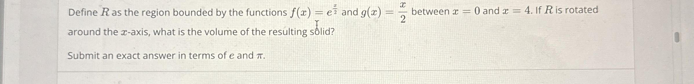 Solved Define R ﻿as the region bounded by the functions | Chegg.com