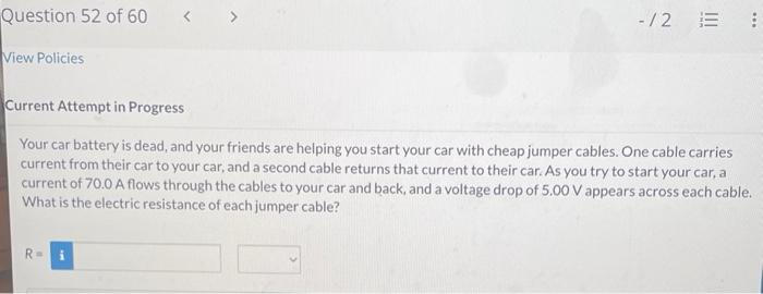 Solved Your car battery is dead, and your friends are | Chegg.com