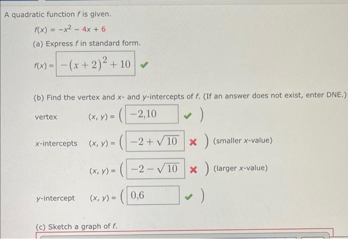 solved-a-quadratic-function-fis-given-f-x-x2-4x-6-chegg