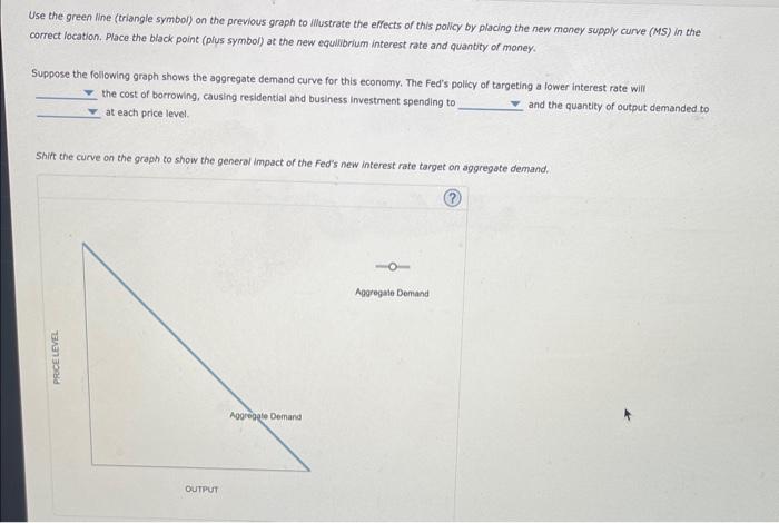 Solved 3. Changes in the money supply The following graph | Chegg.com