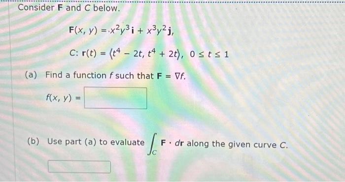 Solved Consider F and C below. | Chegg.com