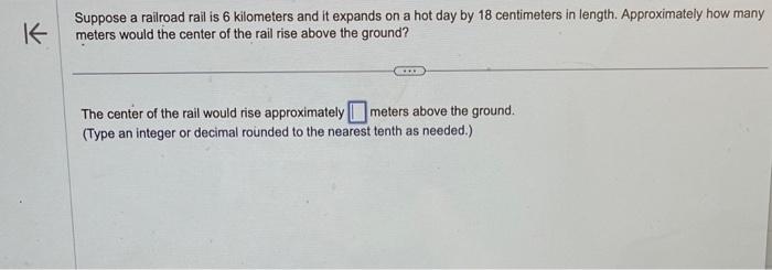 Solved Suppose a railroad rail is 6 kilometers and it | Chegg.com