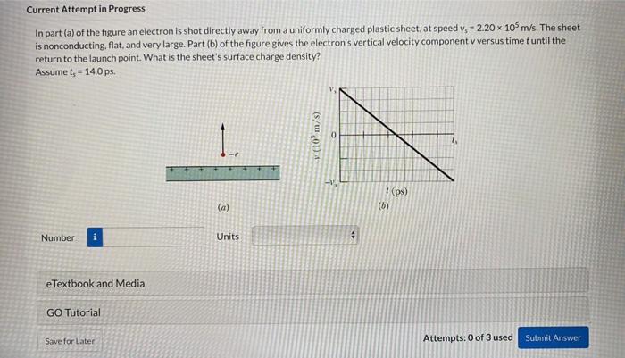 Solved In part (a) of the figure an electron is shot | Chegg.com
