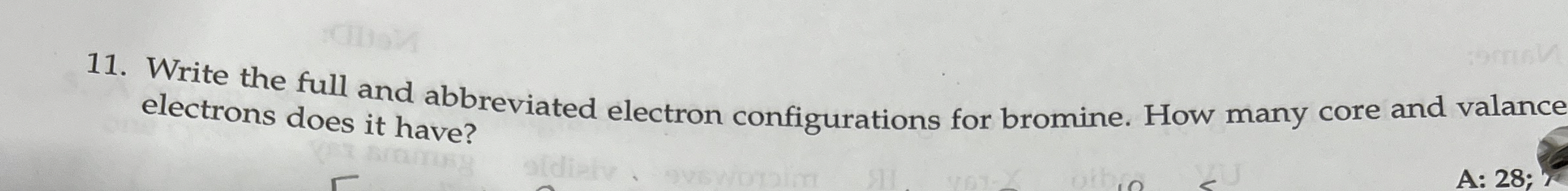 Solved Write the full and abbreviated electron | Chegg.com