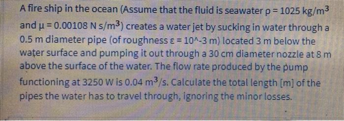 Solved Fluids question. only answer if you know what you're | Chegg.com