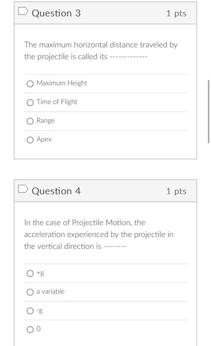 Solved The Maximum Horizontal Distance Traveled By The 