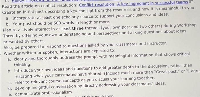 research topics on conflict resolution