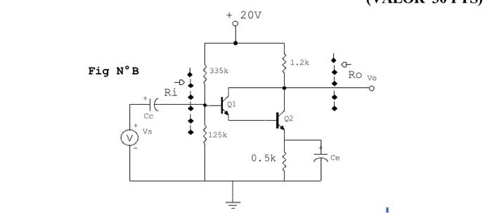 Solved For The Circuit Shown In Figure B, Determine: A) The | Chegg.com