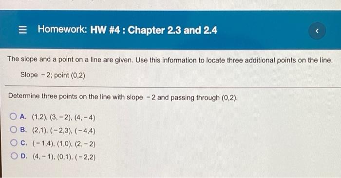 chapter 3 lesson 4 homework practice slope intercept form answers