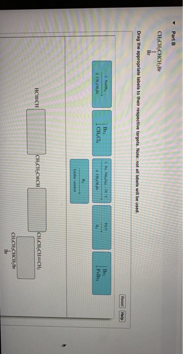 Solved Part A CH.CH Drag the appropriate labels to their | Chegg.com