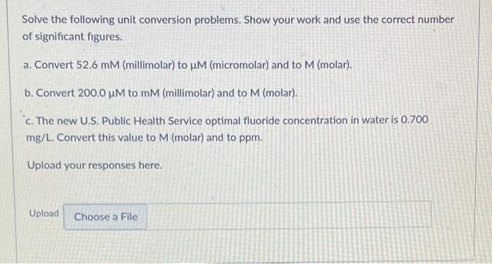 Micromolar conversion outlet