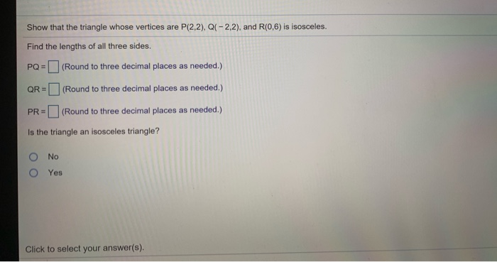 perimeter of a triangle with vertices 0 4