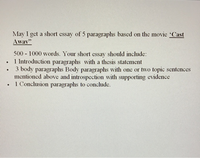 Solved May I Get This Essay Type Clearly And Neatly To Un Chegg Com