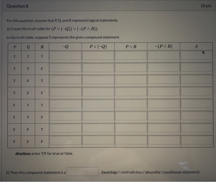 Solved Question 8 10 pts For this question, assume that P, | Chegg.com