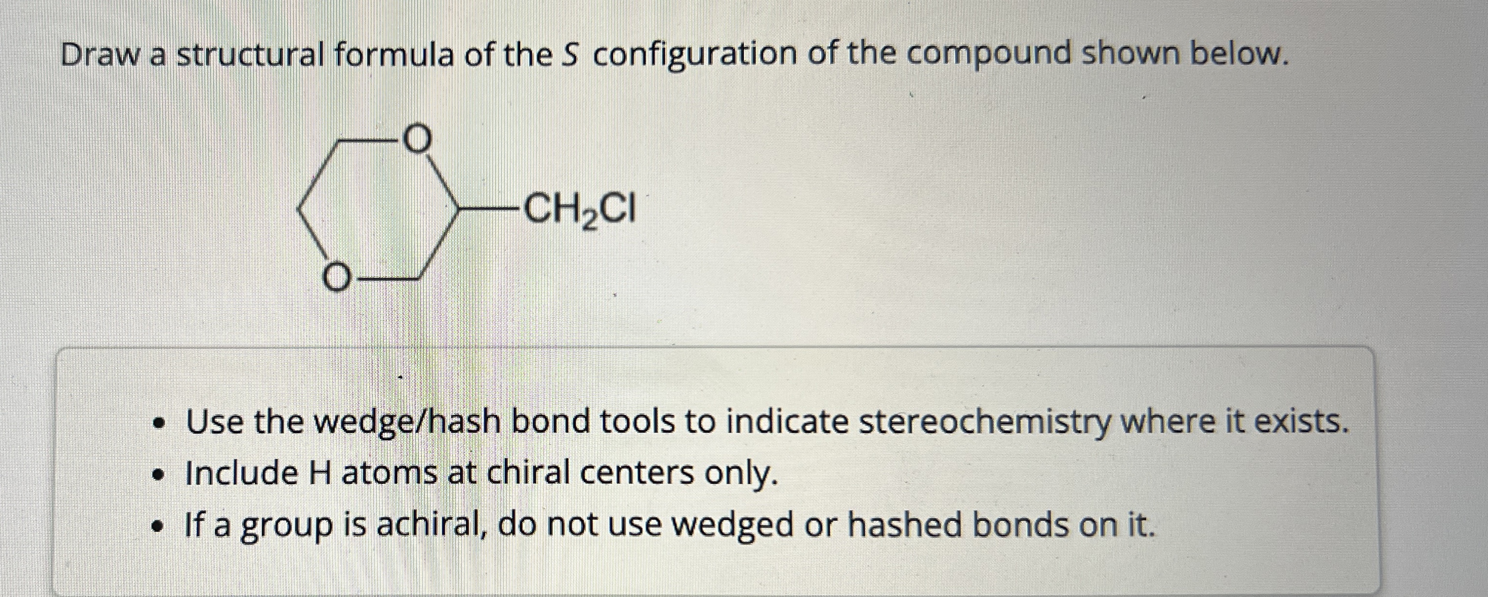 Solved Draw a structural formula of the S ﻿configuration of | Chegg.com