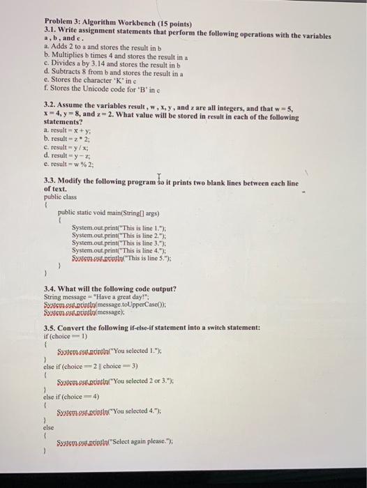 Solved this problem is java and if you are using had | Chegg.com