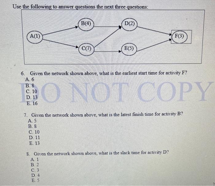 Solved Use the following to answer questions the next three | Chegg.com