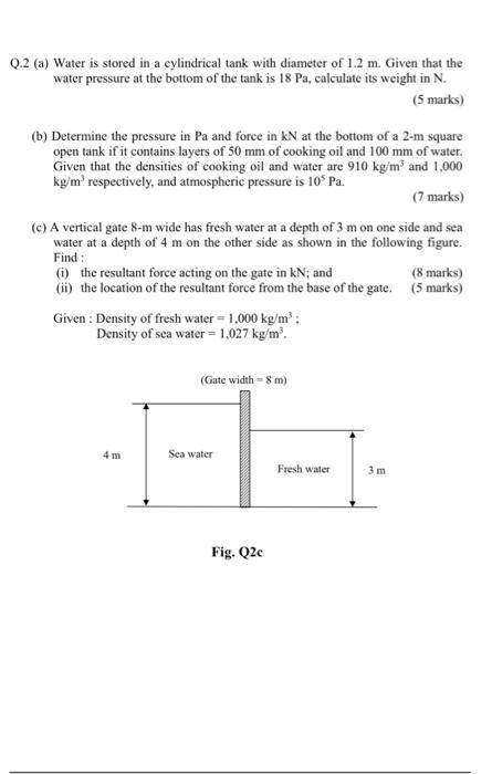 Solved Correct all your answers to 2 decimal places. Q.1 (a) | Chegg.com