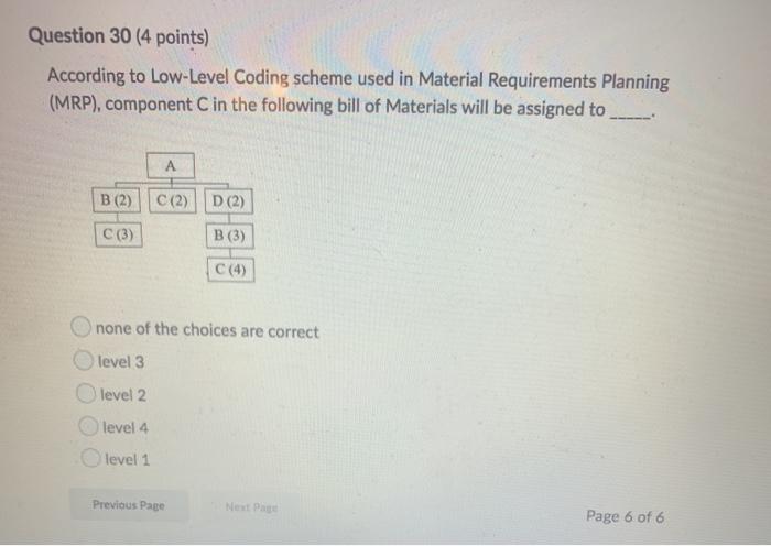 Solved Question 30 (4 points) According to Low-Level Coding | Chegg.com