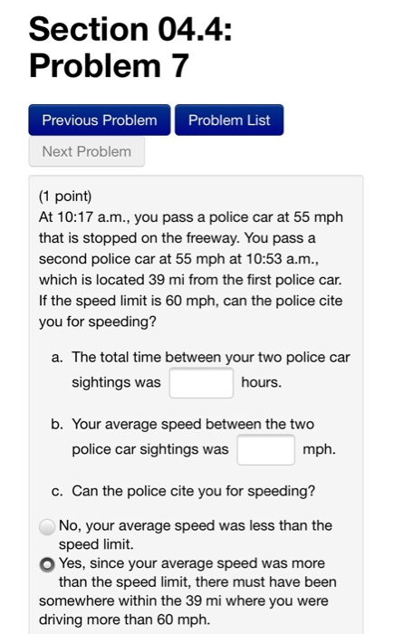 Solved Section 04.4: Problem 7 Problem List Previous Problem | Chegg.com
