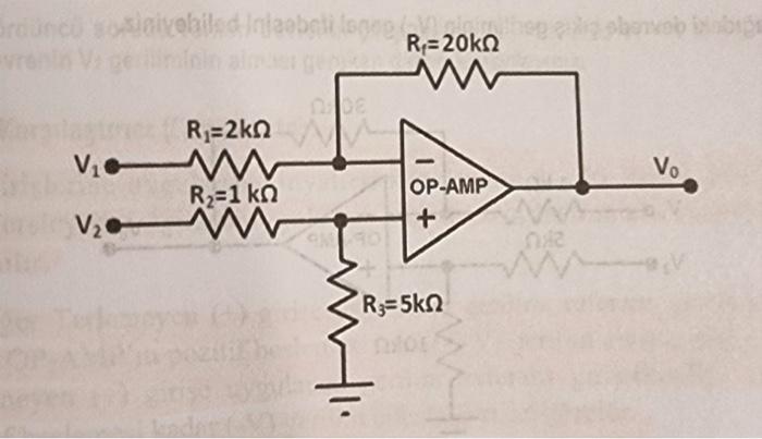 Solved V1=5V , V2=1V then find Vo. Use KCL and do not use | Chegg.com