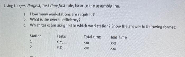 Solved [15 points] A small assembly line for the assembly of | Chegg.com