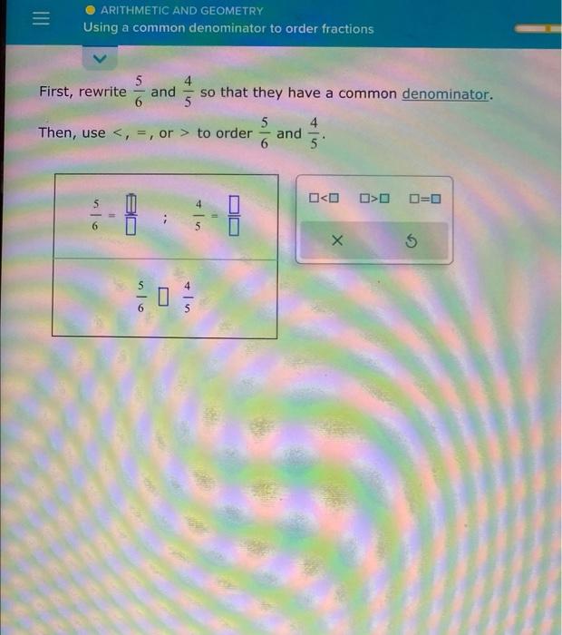 Solved First, rewrite 65 and 54 so that they have a common | Chegg.com