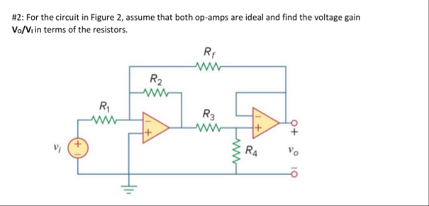 Solved #2: For the circuit in Figure 2, ﻿assume that both | Chegg.com