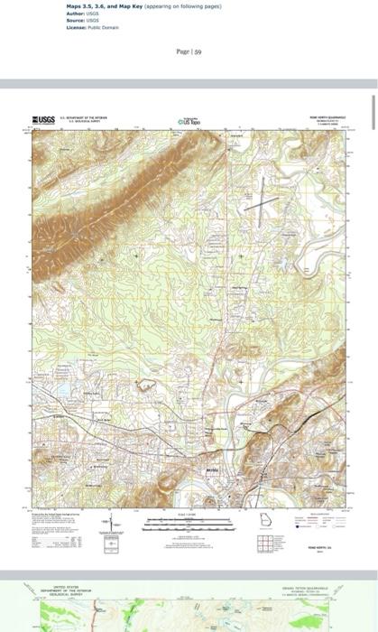 Solved 3.8.1 Topographic Maps Lab NOTE: For all of the | Chegg.com