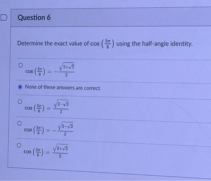 Solved Determine the exact value of cos(85π) using the